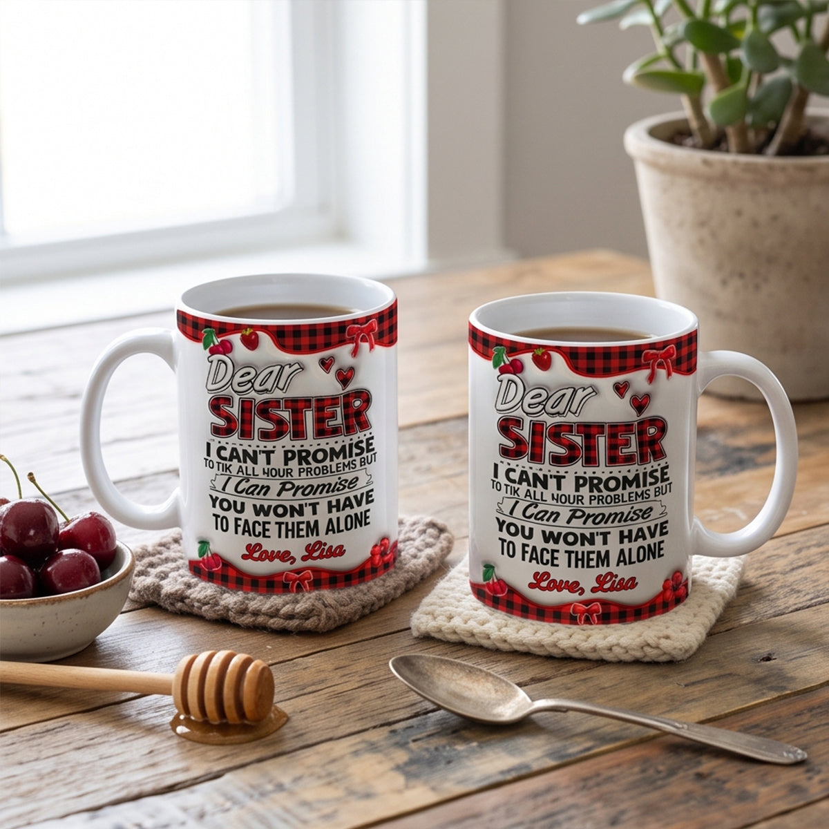 You Won’t Have To Face Problems Alone - Personalized Ceramic Mug-Myprintsy