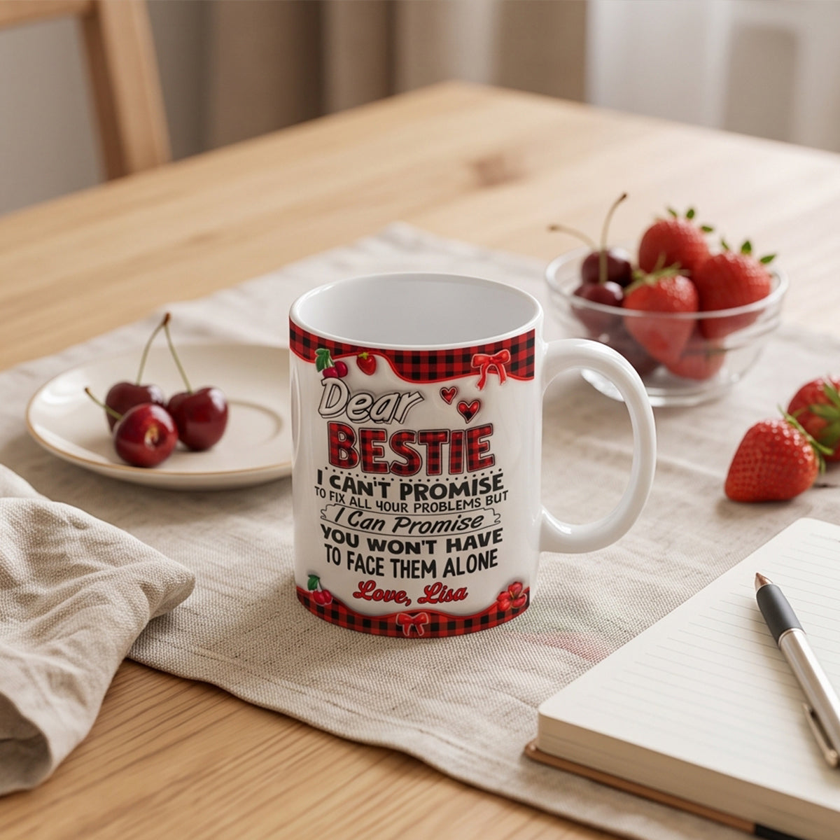 You Won’t Have To Face Problems Alone - Personalized Ceramic Mug-Myprintsy
