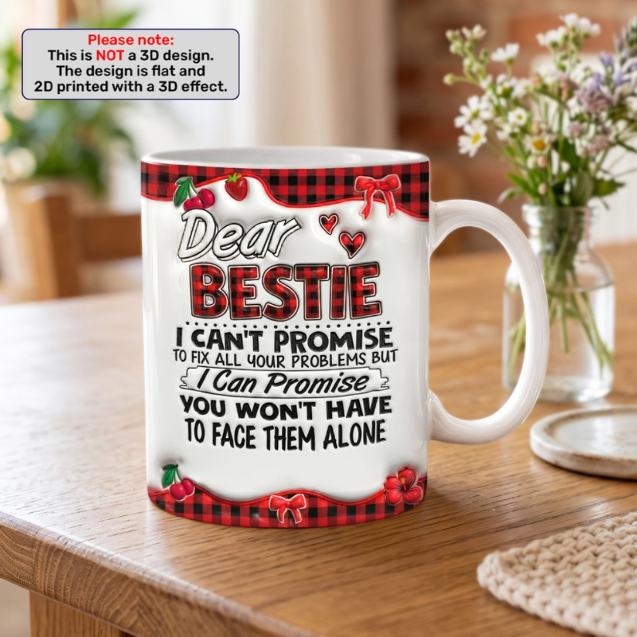 You Won’t Have To Face Problems Alone - Personalized Ceramic Mug-Myprintsy