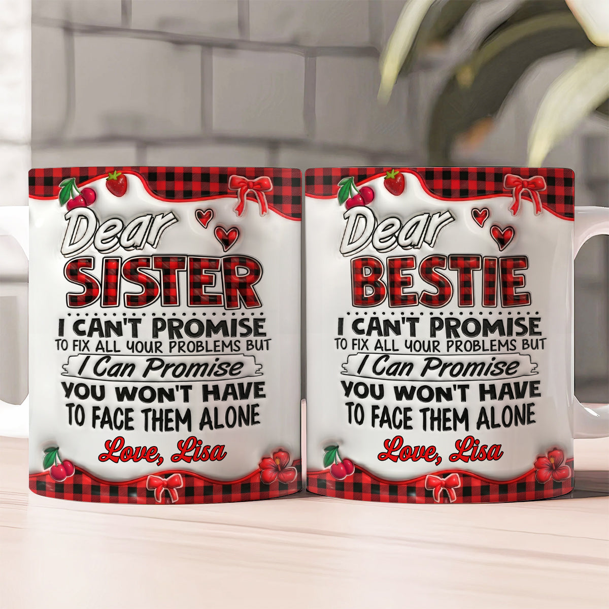 You Won’t Have To Face Problems Alone - Personalized Ceramic Mug-Myprintsy