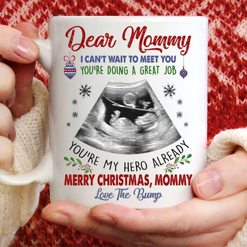 You're My Hero Already Merry Christmas Mommy Custom Mug - Personalized Coffee Mug - Christmas Gift-Myprintsy