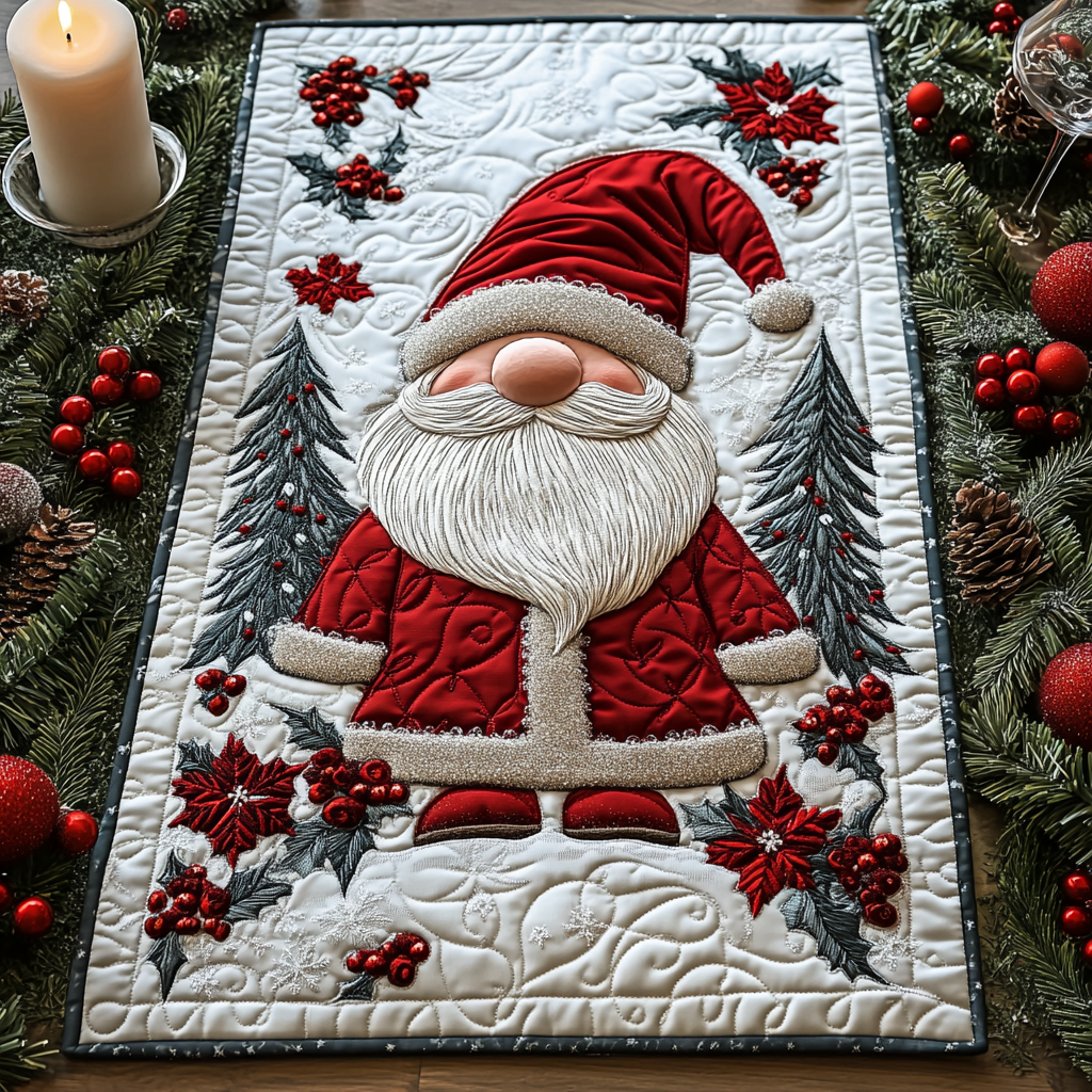Yuletide Cheer Quilted Table Runner VTQ-Myprintsy