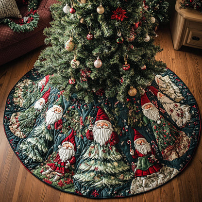 Yuletide Glow Quilted Christmas Tree Skirt VTQ-Myprintsy