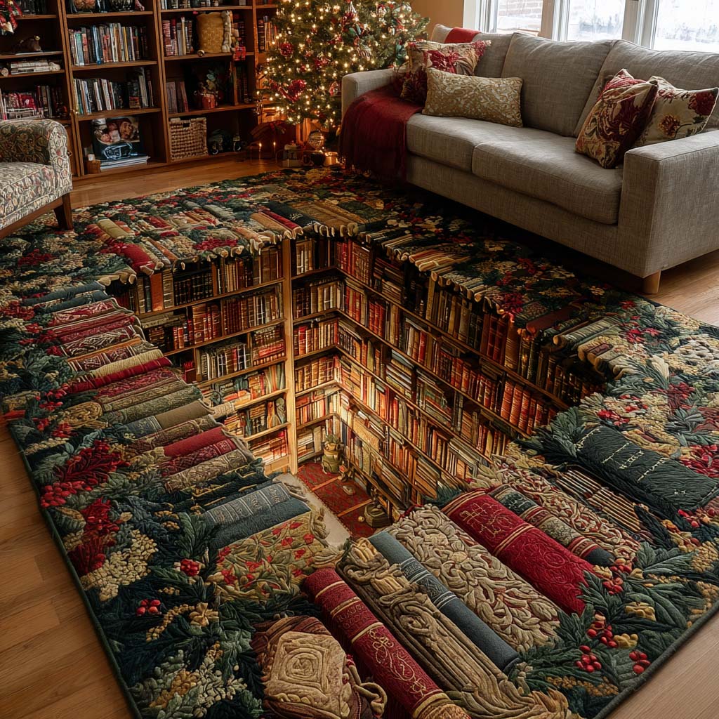 Yuletide Library Area Rug VTQ-Myprintsy