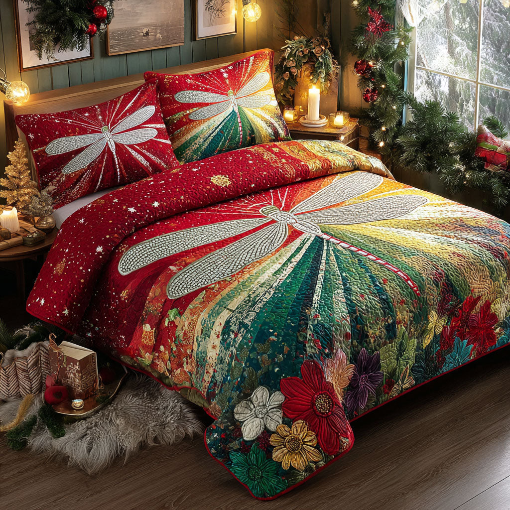 Yuletide Lightwing -Piece Quilted Bedding Set VTQ-Myprintsy