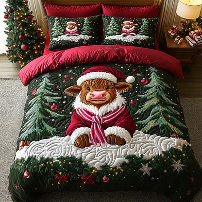 Yuletide Moo -Piece Quilted Bedding Set VTQ-Myprintsy