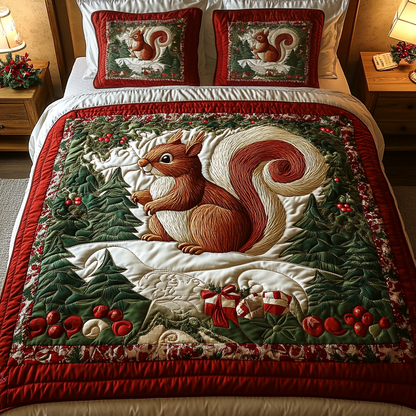 Yuletide Nut -Piece Quilted Bedding Set VH VTQ-Myprintsy