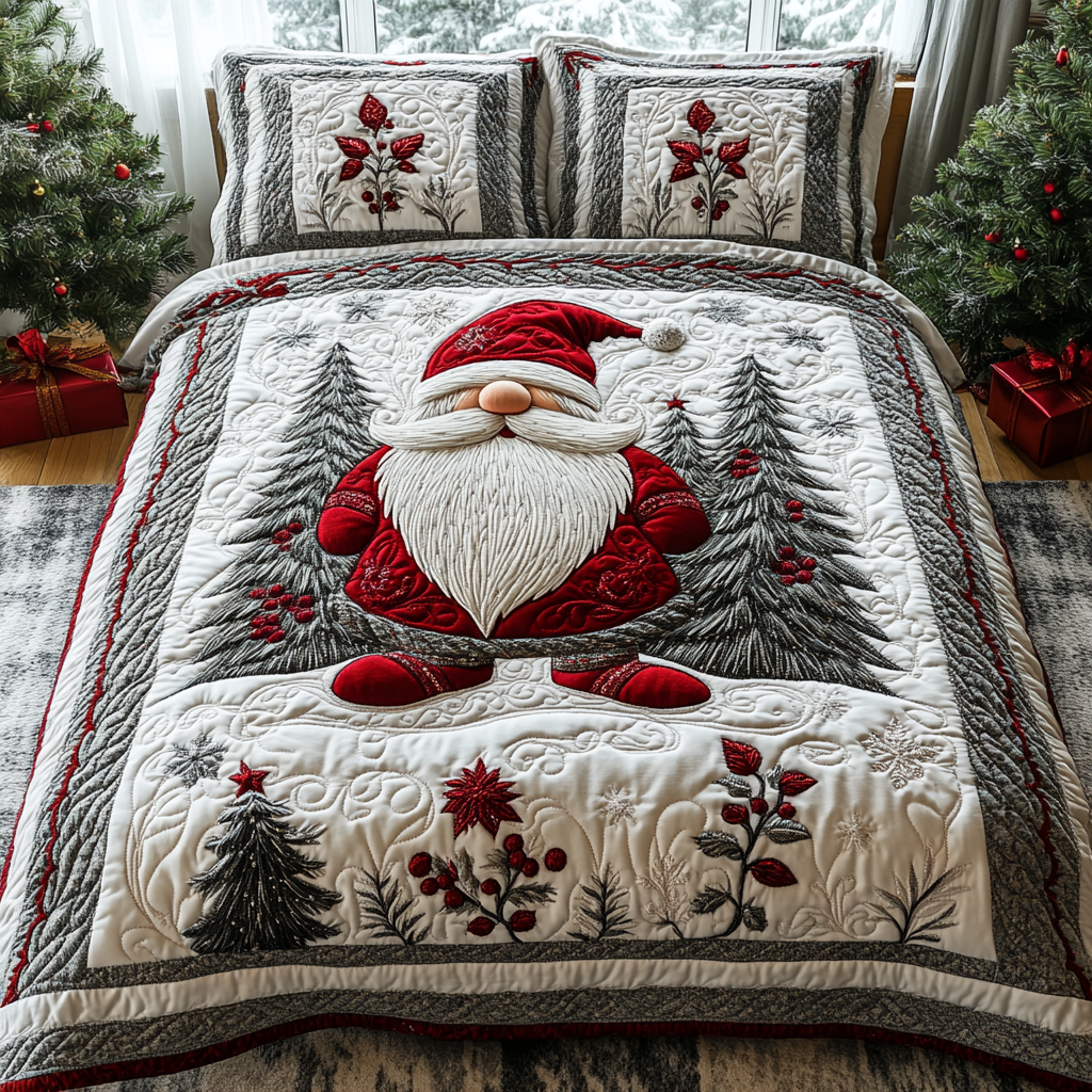 Yuletide Serenity -Piece Quilted Bedding Set VTQ-Myprintsy