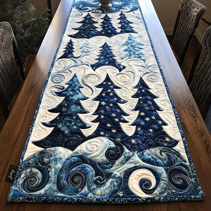 Yuletide Tree Magic Quilted Table Runner VTQ-Myprintsy