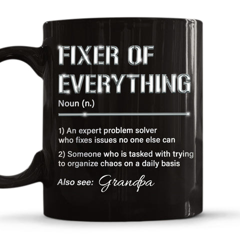 Grandpa Fixes Everything - Personalized Coffee Mug
