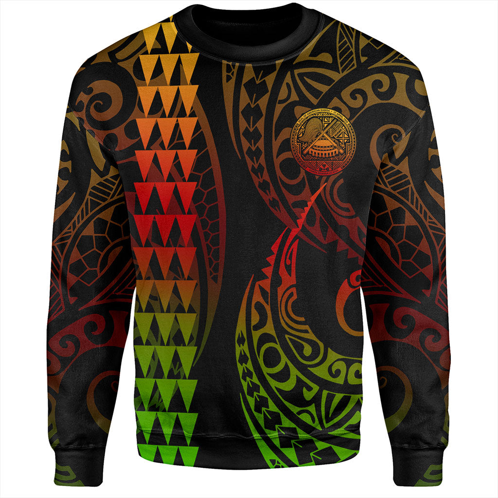 American Samoa Sweatshirt Kakau Style