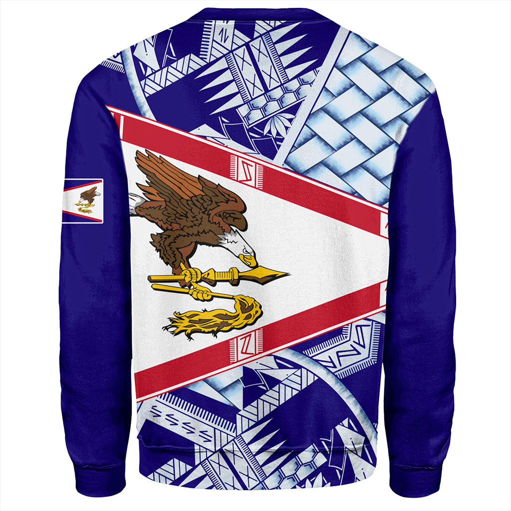 American Samoa Sweatshirt Flag Design With Pattern