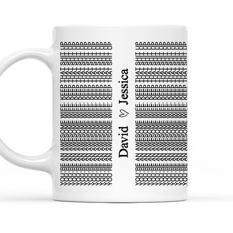 You're An Awesome Wife Keep That Shit Up - Personalized Coffee Mug