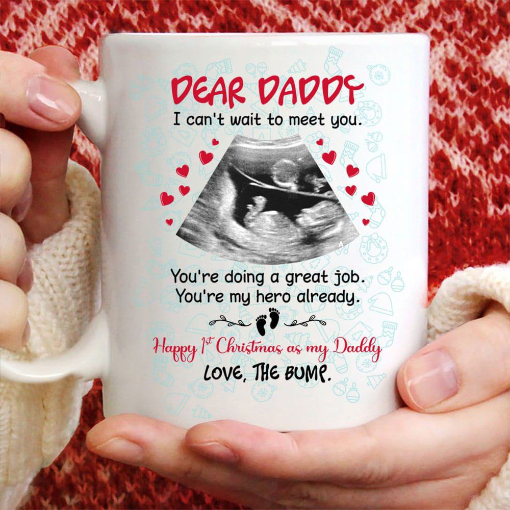 Happy Christmas As My Daddy Custom Mug - Personalized Coffee Mug - Christmas Gift