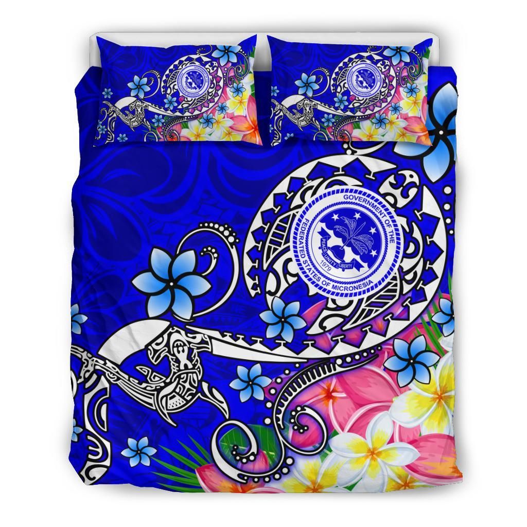 FSM Bedding Set - Turtle Plumeria (Blue)
