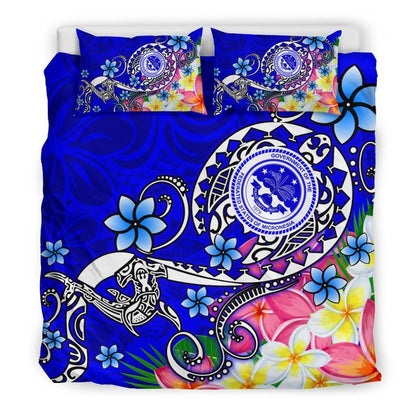FSM Bedding Set - Turtle Plumeria (Blue)
