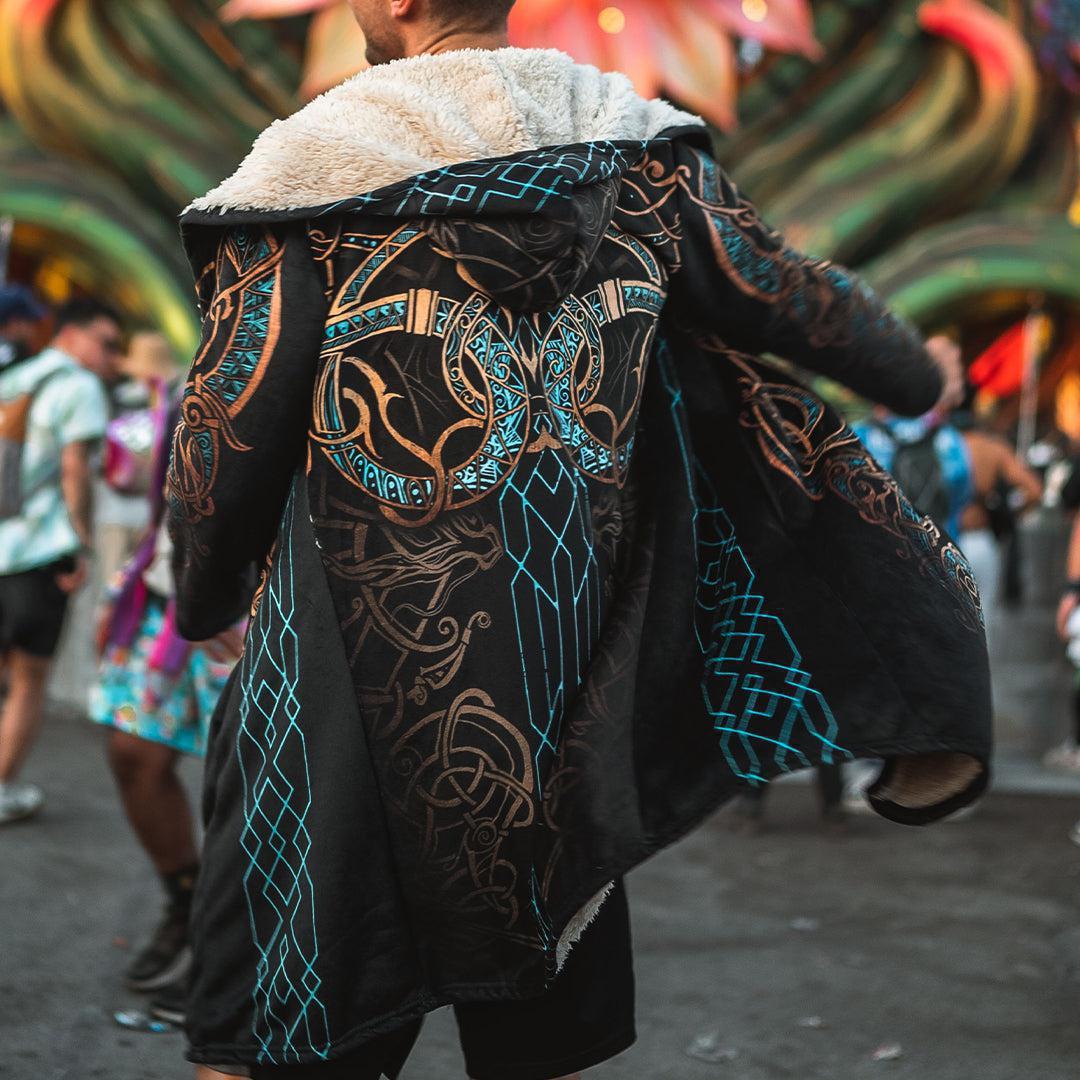 Loki Cloak - Limited Edition Norse Sherpa-Lined Hooded Cloak