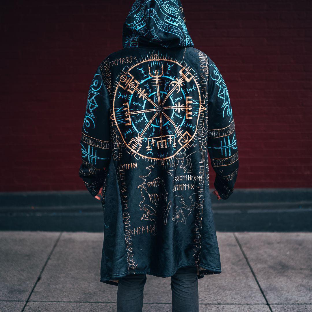 vegvisir viking compass cloak - limited edition
