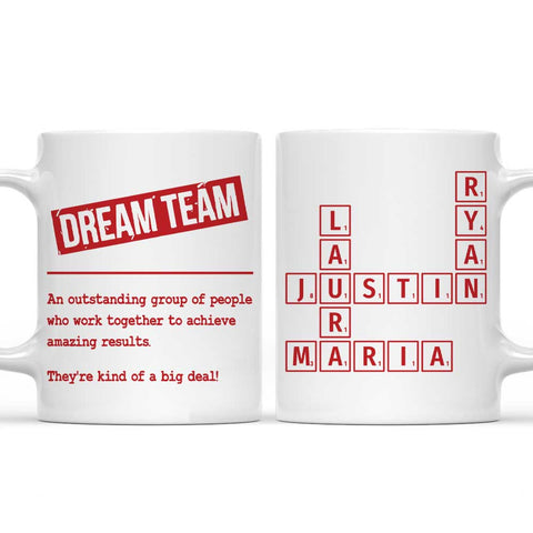 Dream Team Definition - Personalized Coffee Mug