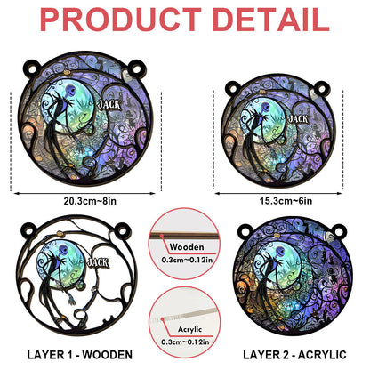 The Nightmare Before Christmas, Jack Skellington - Personalized Window Hanging Suncatcher