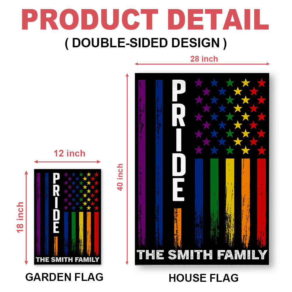 Pride - Personalized Garden Flag