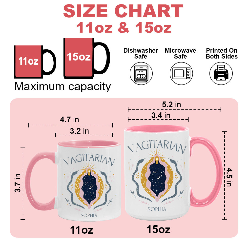 Vagitarian Mug - Personalized Accent Mug