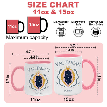 Vagitarian Mug - Personalized Accent Mug