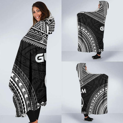 Guam Polynesian Chief Hooded Blanket - Black Version