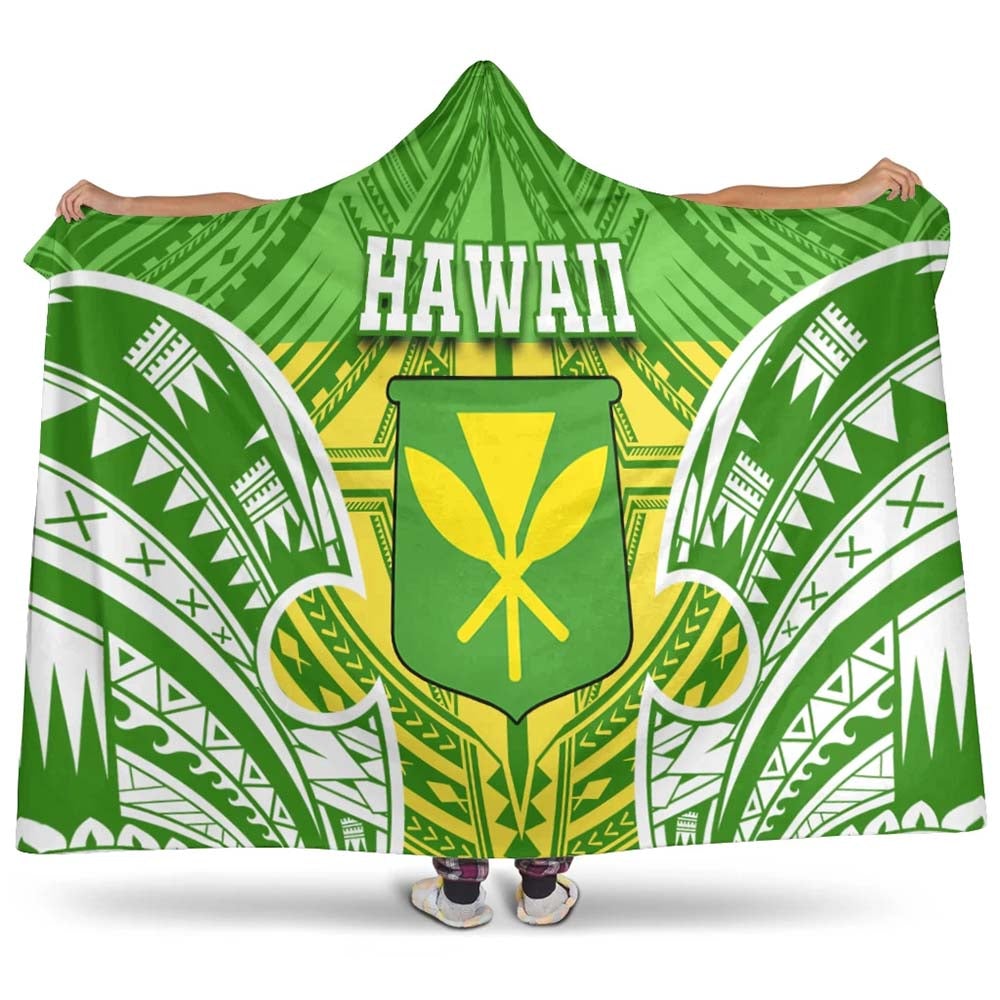 Hawaii Polynesian Hooded Blanket - Hawaiian Pattern With Seal-Myprintsy