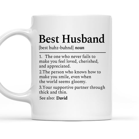 My Best Husband Definition - Personalized Coffee Mug