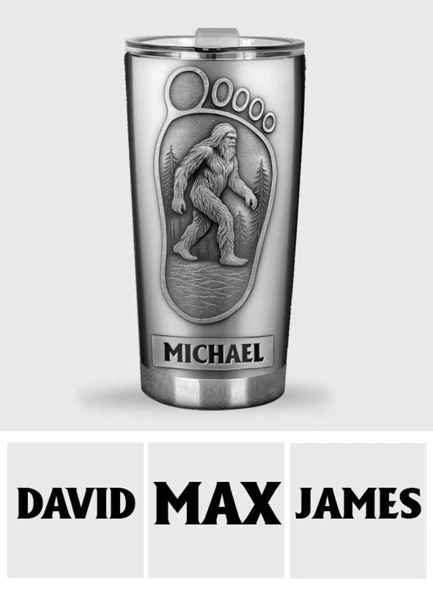 Sasquatch I Believe - Personalized Hiking Tumbler