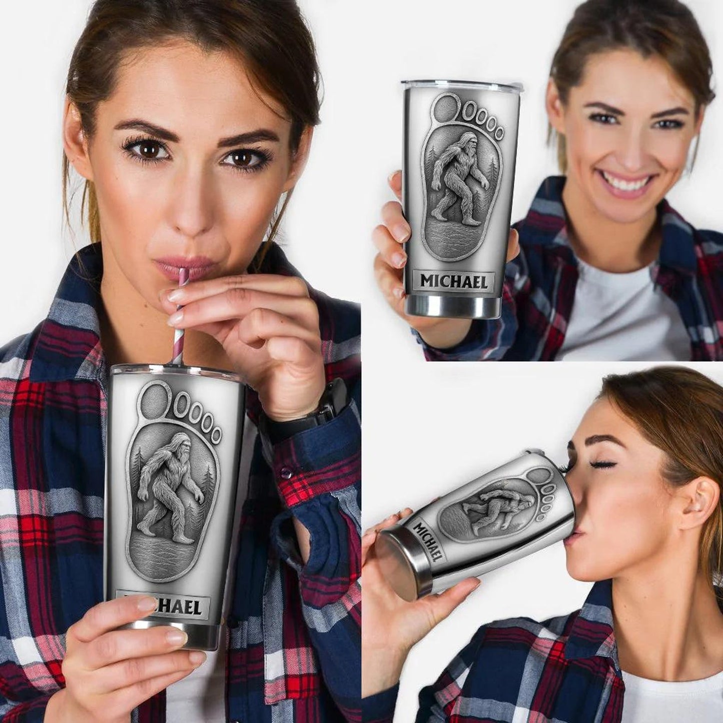 Sasquatch I Believe - Personalized Hiking Tumbler