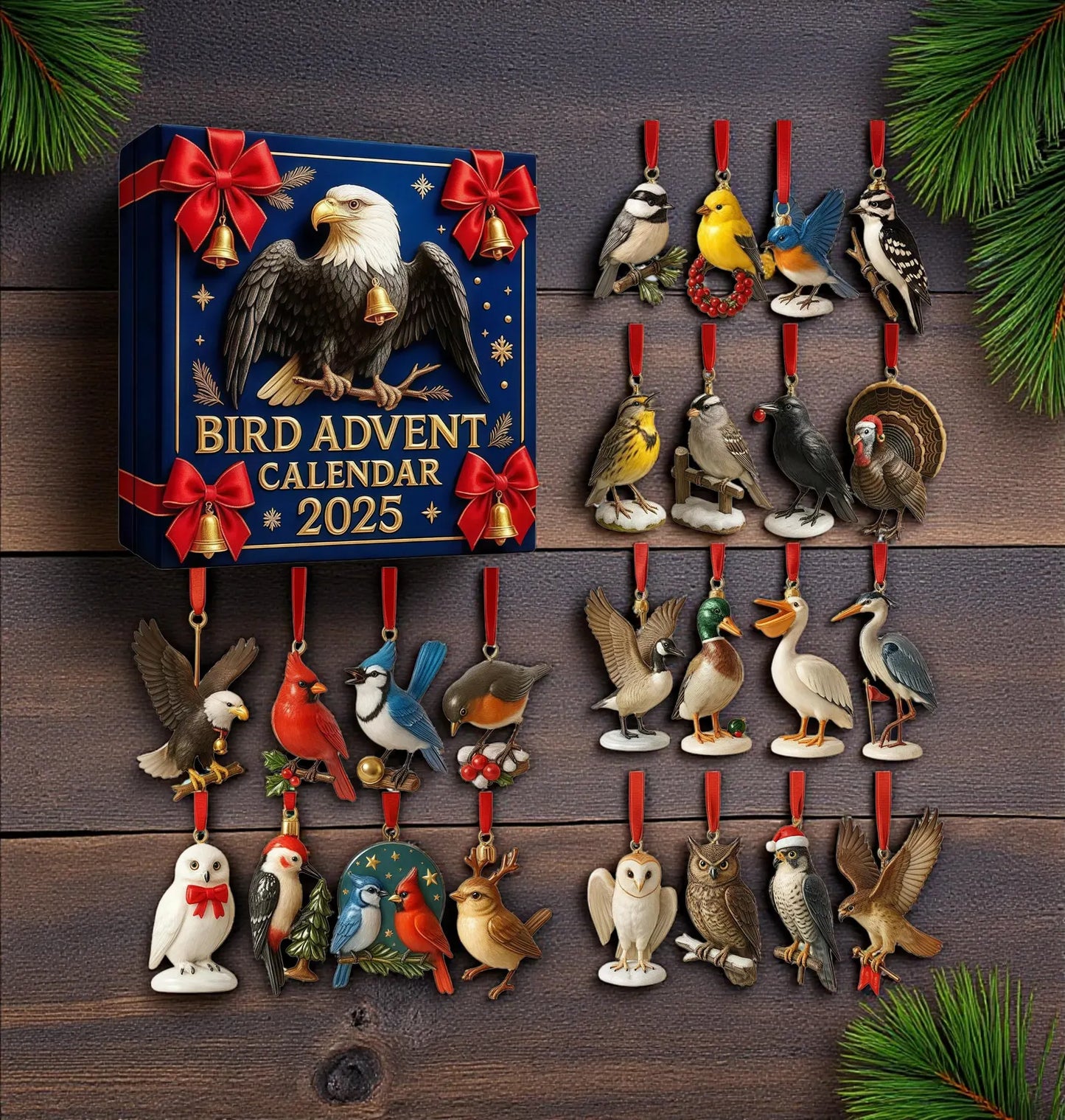 Bird Advent Calendar 2025 - Gift For Family Members, Kids, Friends