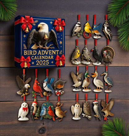 Bird Advent Calendar 2025 - Gift For Family Members, Kids, Friends