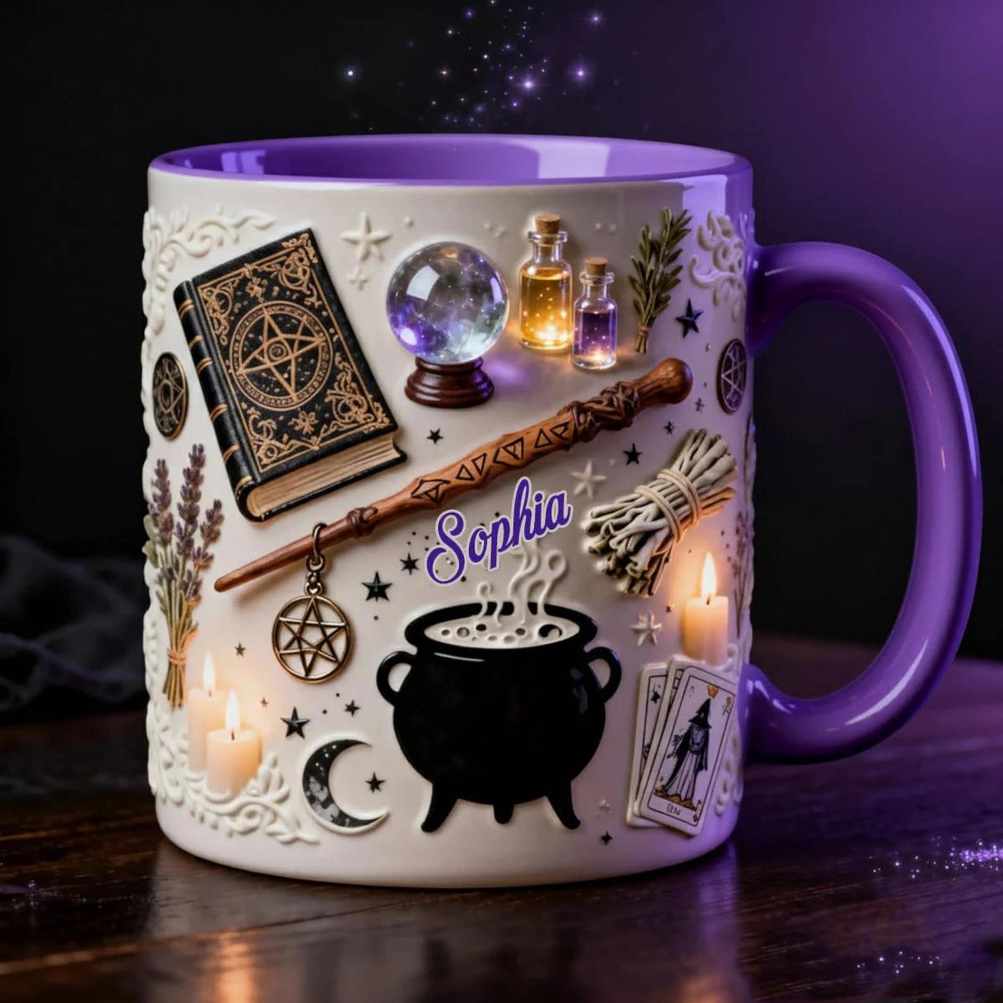 Witchcraft Flat, Witches Accessories - Personalized Accent Mug