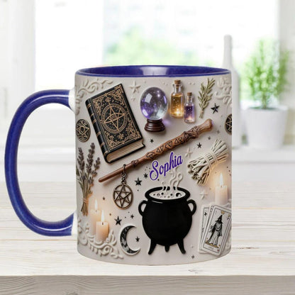 Witchcraft Flat, Witches Accessories - Personalized Accent Mug
