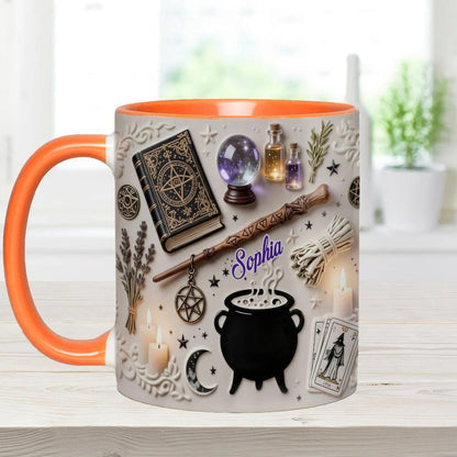 Witchcraft Flat, Witches Accessories - Personalized Accent Mug