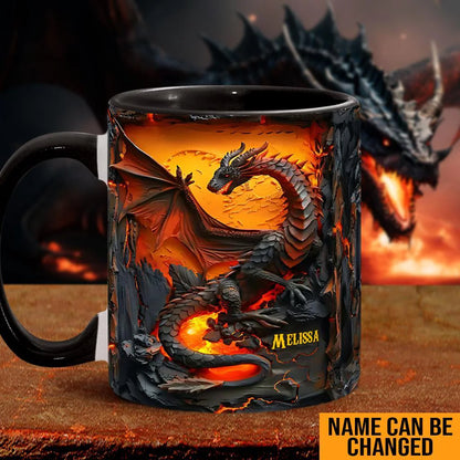 Fire Dragon - Personalized Accent Mug