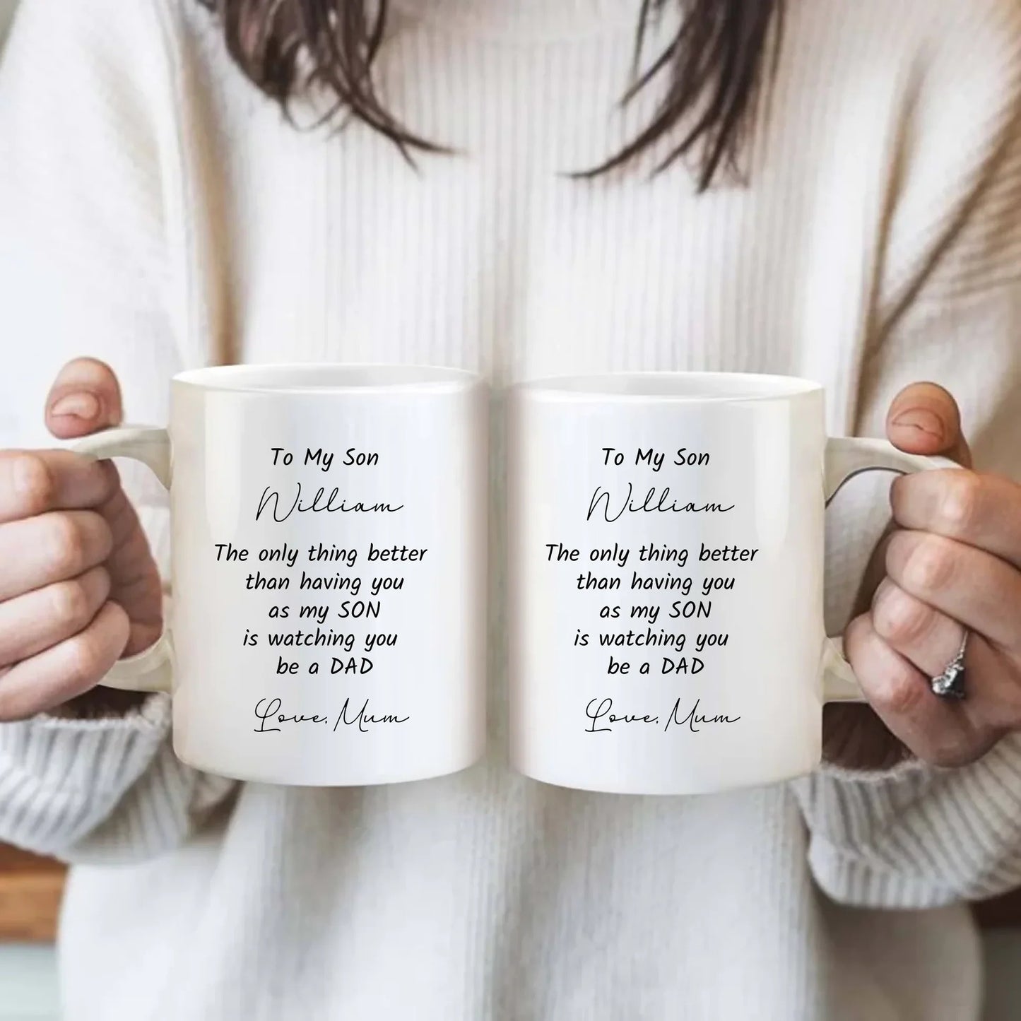 To My Son, Personalized Mug - Gift From Mum