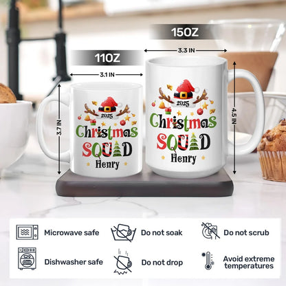 Christmas Squad - Personalized Ceramic Coffee Mug