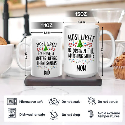 Family Christmas Most Likely - Personalized Ceramic Coffee Mug