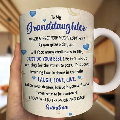 I Love You To The Moon And Back - Personalized Ceramic Coffee Mug