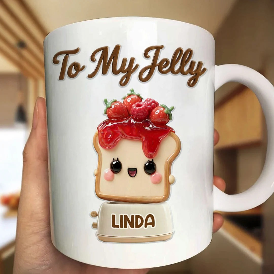 You're The Peanut Butter To My Jelly - Personalized Ceramic Coffee Mug