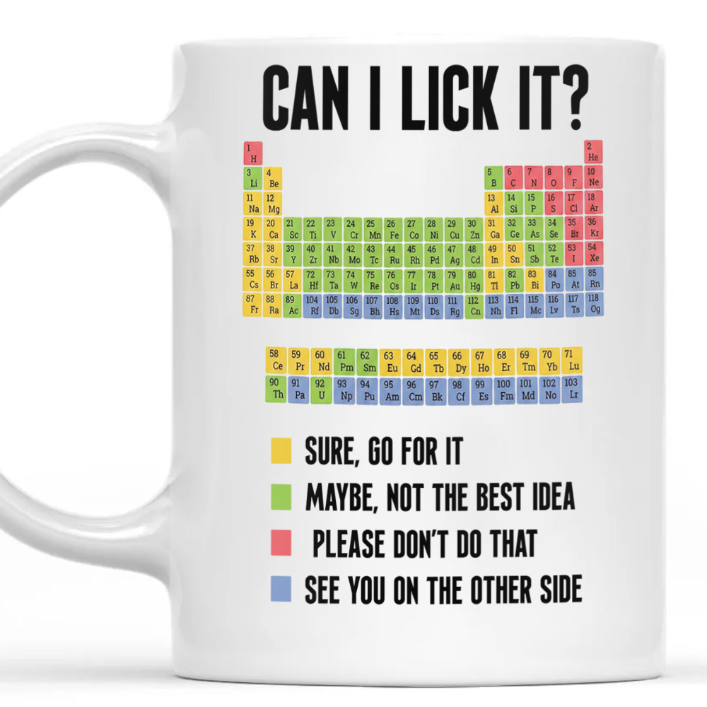 Can I Lick It - Personalized Ceramic Coffee Mug