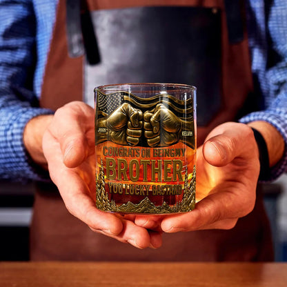 Congrat On Being My Husband - Personalized Whiskey Glass