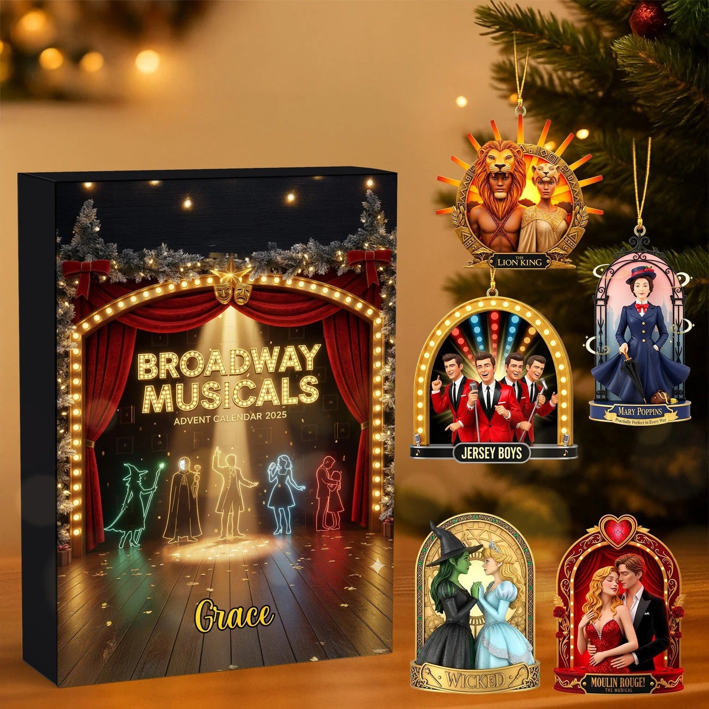 Musical Lovers - Gift For Family Members, Friends - Personalized Christmas Blind Box Advent Calendar