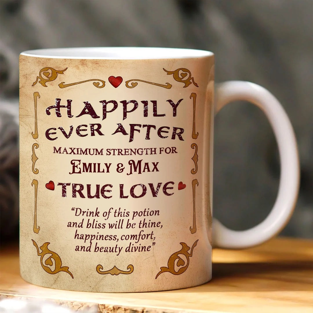 Happily Ever After Potion - Personalized Ceramic Coffee Mug