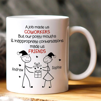 Work Squad Christmas Gift - Personalized Ceramic Coffee Mug