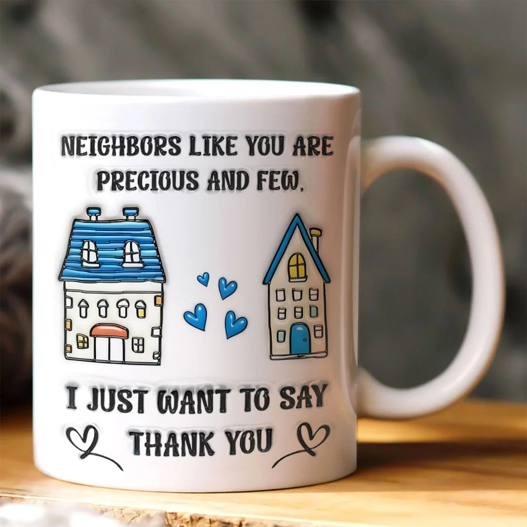To A Precious Neighbor - Personalized Ceramic Coffee Mug