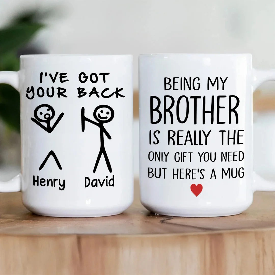 Being My Brother Is Really The Only Gift You Need But Here's A Mug - Personalized Ceramic Coffee Mug
